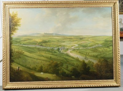 Prospect of Totnes, Devon by William Tomkins